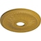 Ekena Millwork Bailey Ceiling Medallion (Fits Canopies up to 5 3/4"), 18"OD x 3 3/4"ID x 1 1/2"P, Iridescent Gold CM18BIIGS - alternate 4
